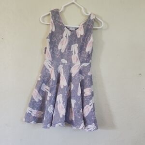 Charming Pink and Gray Kids Dress